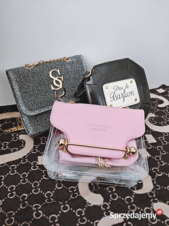 PROMOCJAPiękne luksusowe torebkiRóżowy czarny Warszawa