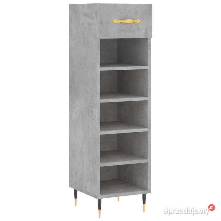 Szafka na buty szarość betonu 30x35x105 WM829656 Warszawa