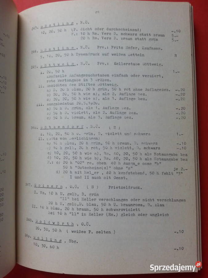 3064 Katalog Austriackich Notgeldes 19161921 Szczecin