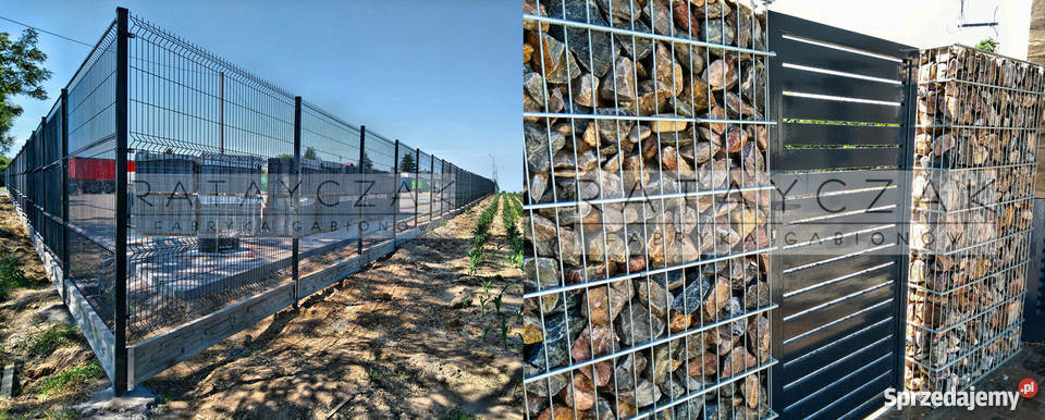 Ogrodzenie gabionowe gabiony gabion ogrodzenie Włocławek