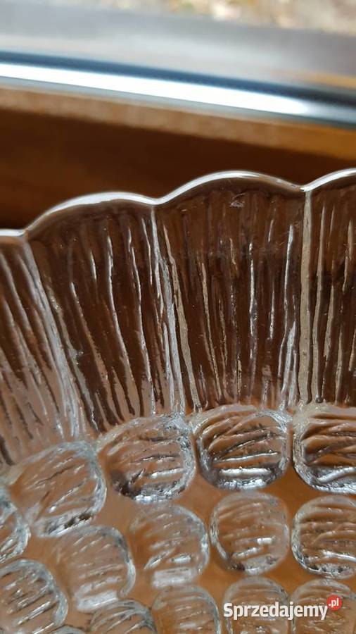 Patera Cora na 3 nóżkach Ząbkowice szkło PRL Dąbrowa Górnicza sprzedam