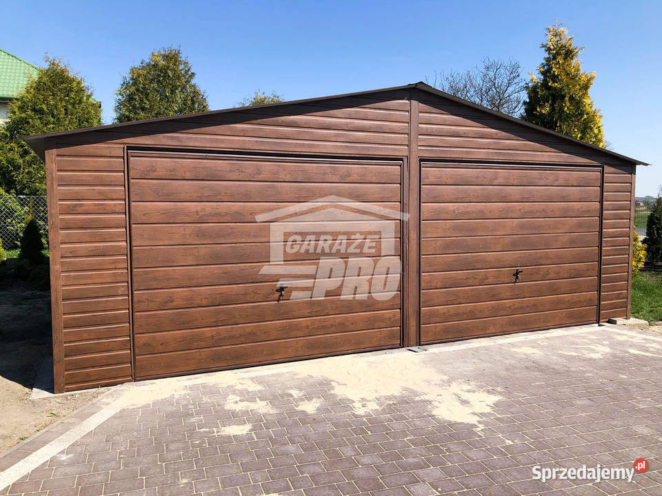 Garaż blaszany 7x6 drewnopodobny GP130 sprzedam