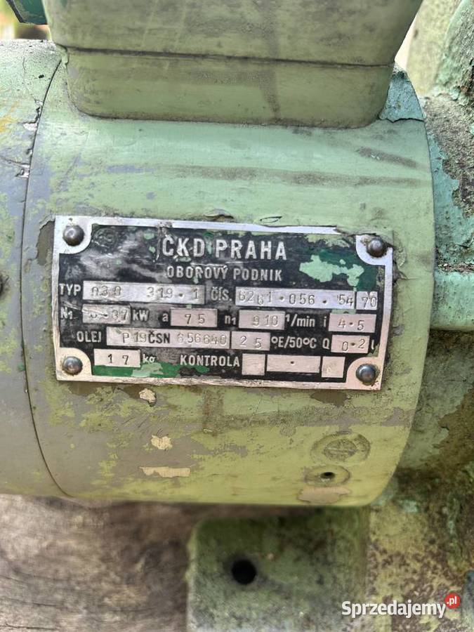 Silnik elektryczny z przekładnią 37kw podlaskie Ciechanowiec