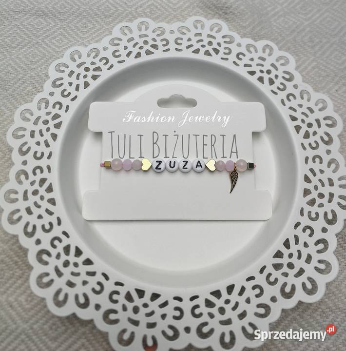 Bransoletka z imieniem i zawieszka