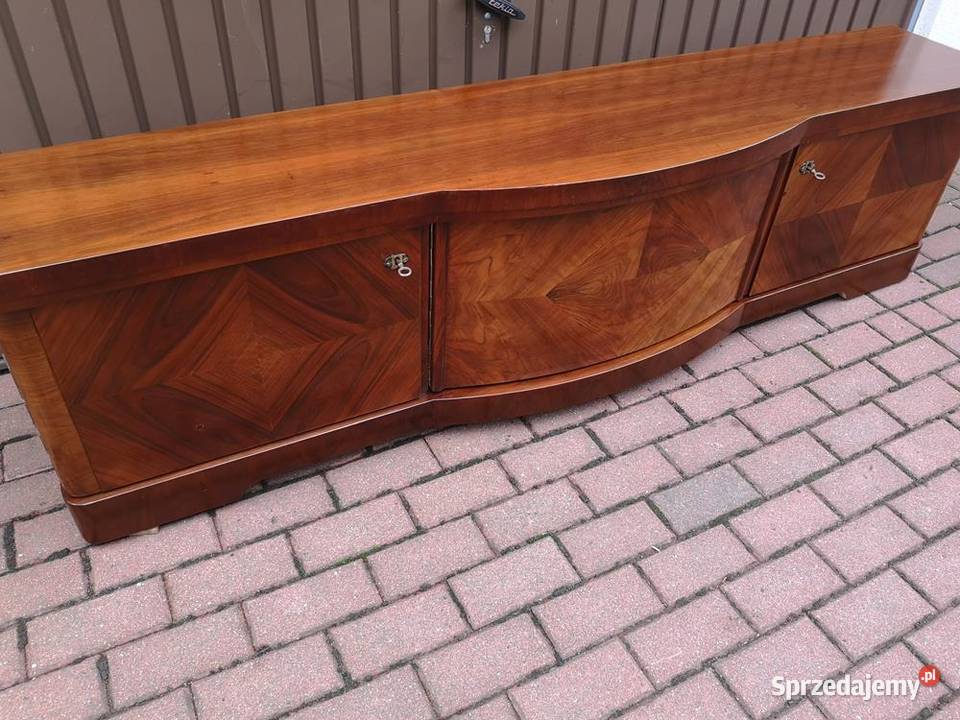 Komoda ARTDECO 201 Orzech RTV Niska Stara Antyk Swarzędz