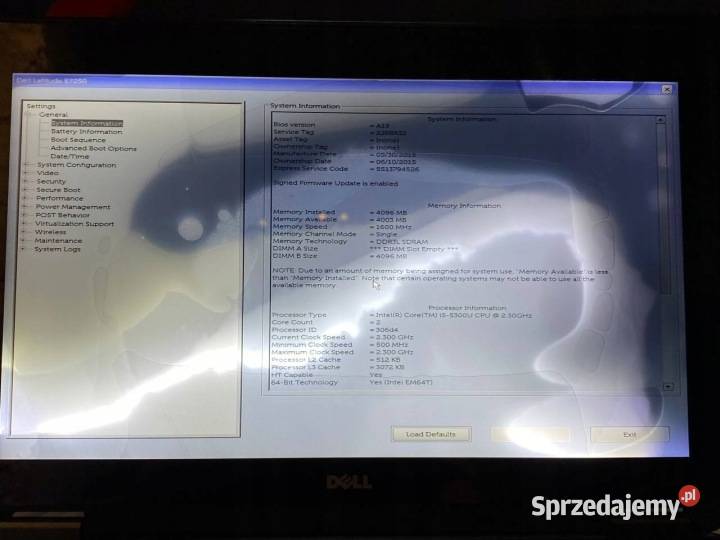 Laptop Dell Dotykowy Dell Latitude E7250 125 Warszawa