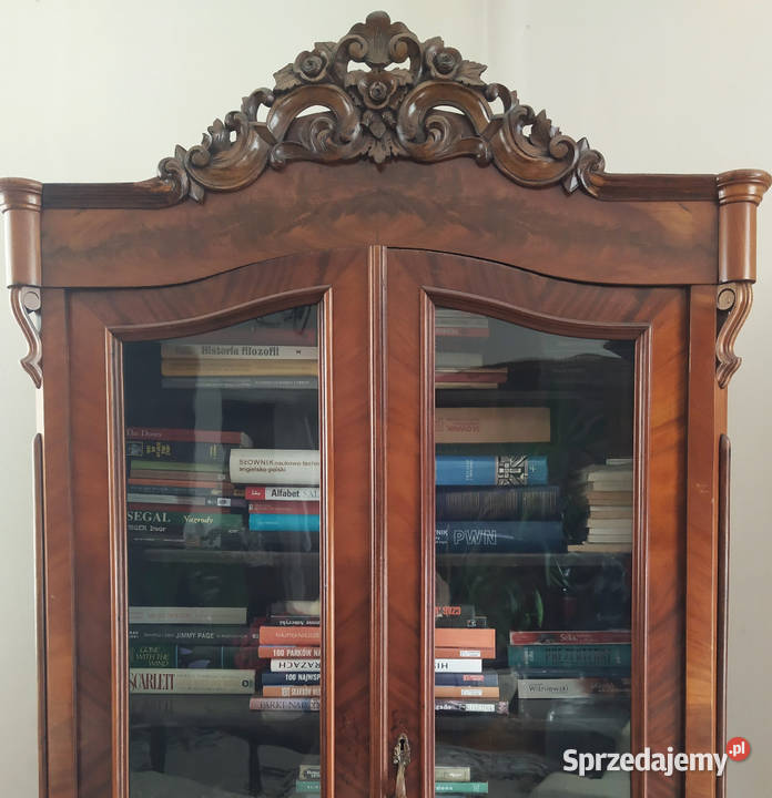 Witryna biblioteka serwantka Ludwik Filip antyk mazowieckie Warszawa