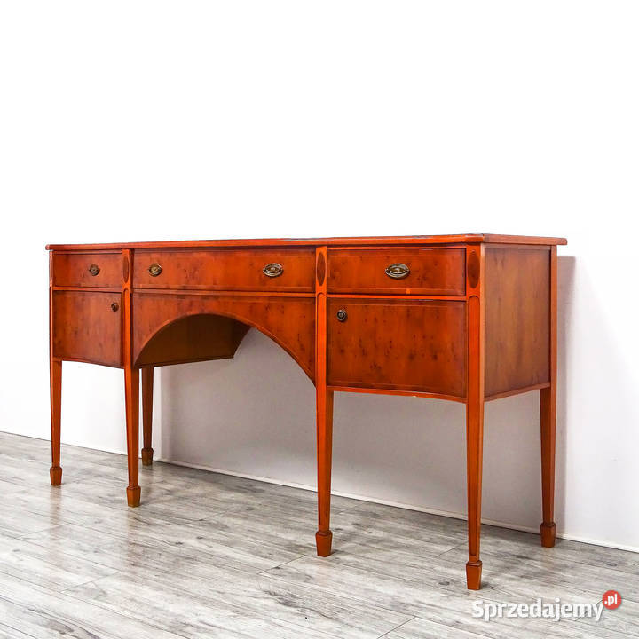 Szeroka KOMODA drewniana BIURKO komoda na 185cm