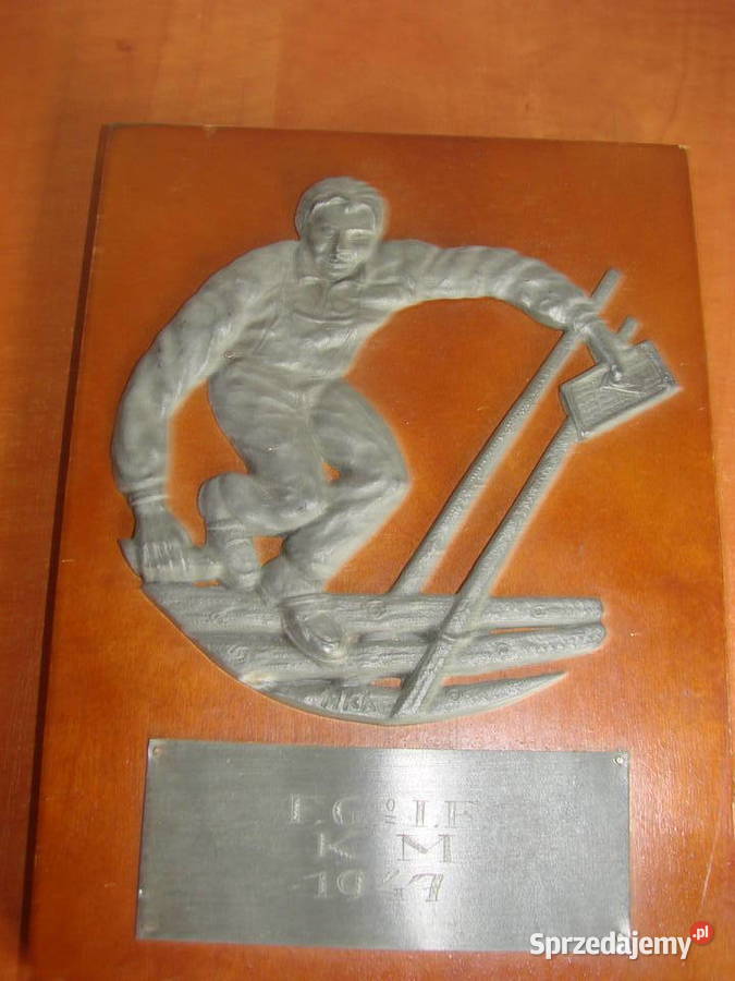pamiątkowa deska z zawodów 1947r Pruszcz Gdański