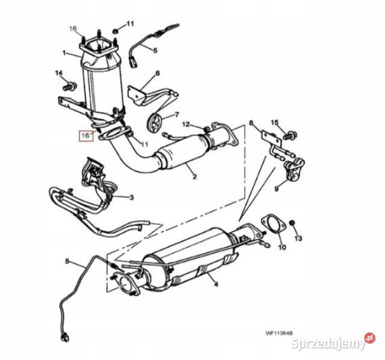 ŚRUBA UCHWYT MOCOWANIE WYDECHU JAGUAR XTYPE Wieszaki