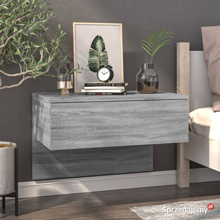 Wiszące szafki nocne 2 szary dąb sonoma WM816943 Warszawa