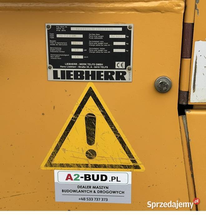 Liebherr PR722BM Rok produkcji 2004 Spycharki Tuliszków