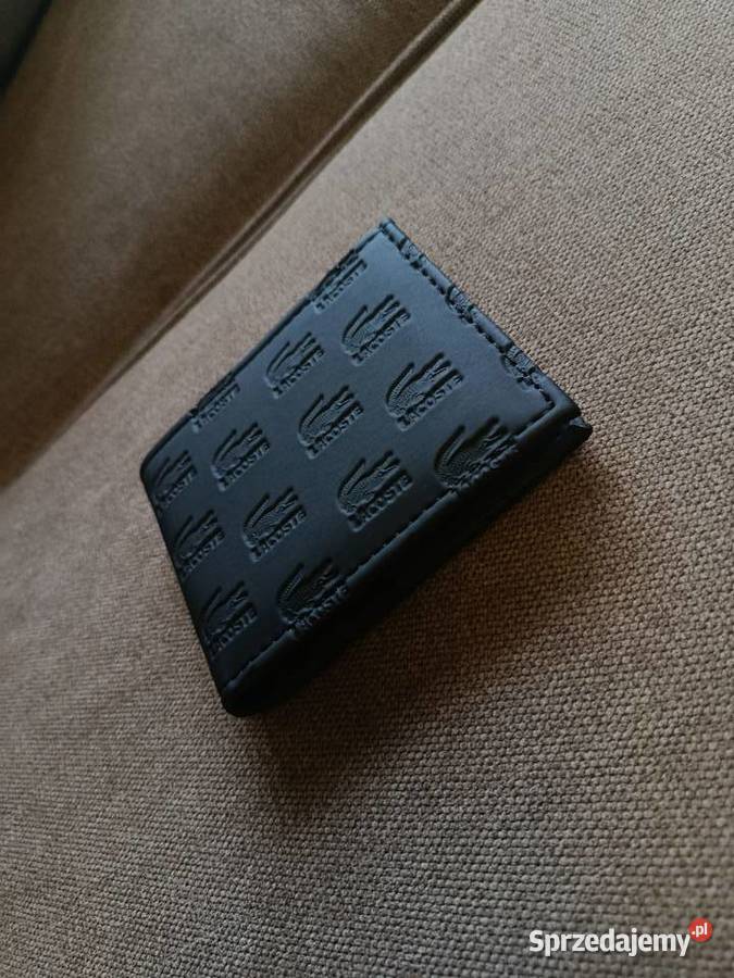 Portfel skórzany męski Lacoste monogram Dla mężczyzn Białystok