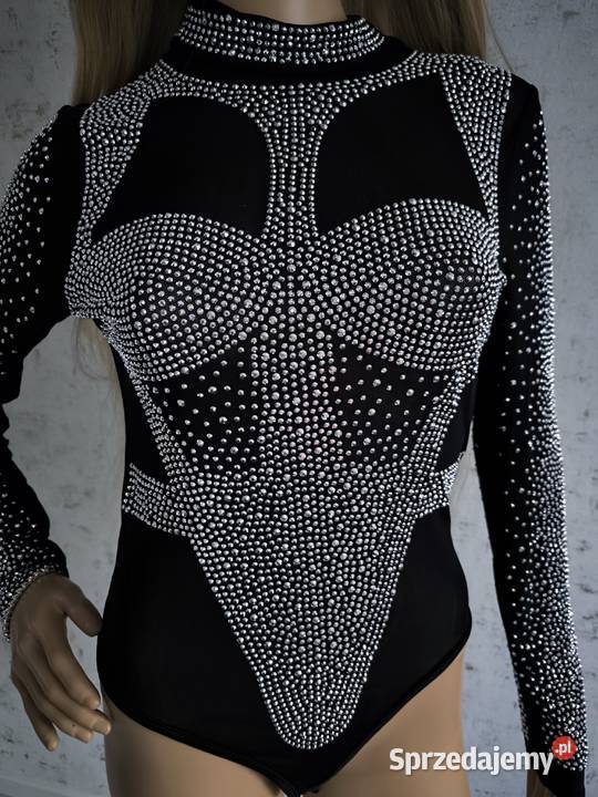 Komplet film rozmiary cyrkonie body spódniczka Sosnowiec