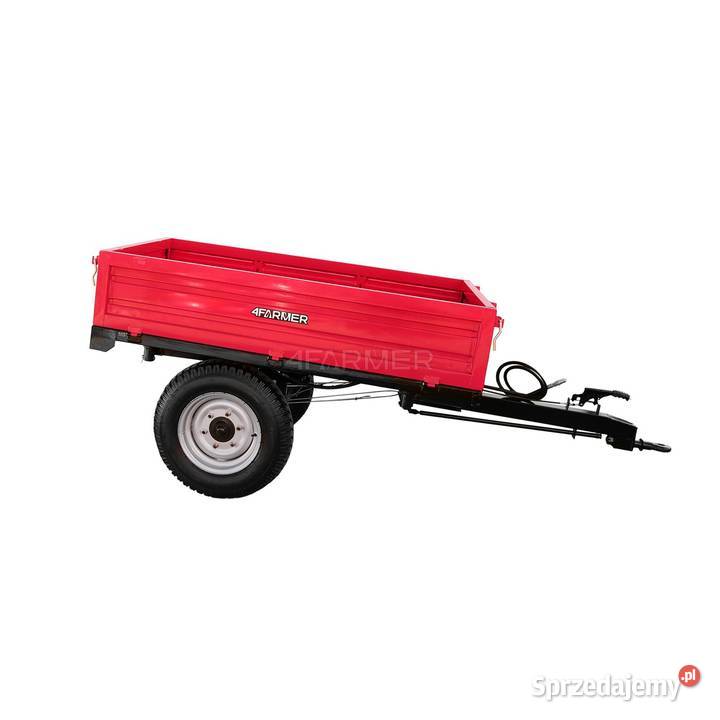 Przyczepa rolnicza jednoosiowa 15T z kiprem nieuszkodzony podkarpackie