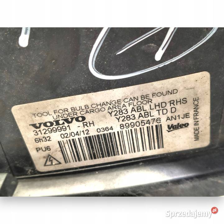 LAMPA PRAWA Volvo S60 II V60 XENON 20102013 Chełm sprzedam
