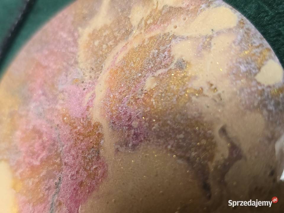 Pastel delikatny naszyjnik z żywicy marmurkowy podkarpackie Rzeszów sprzedam