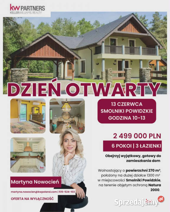 Dom wolnostojący Smolniki Powidzkie 270m2 Sprzedaż sprzedam