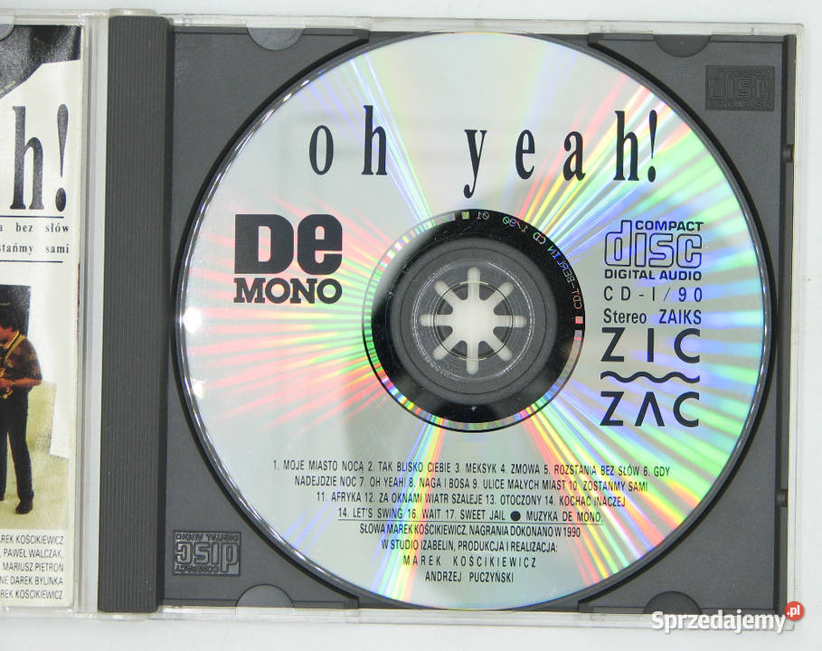 CD DE MONO Oh Yeah wydawnictwo ZICZAC CD190 Cielądz