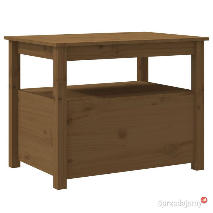 Stolik kawowy miodowy brąz 71x49x55 lite drewno Stoły Warszawa