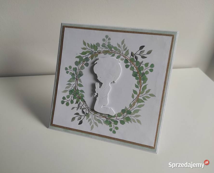 Kartka na Komunię Świętą ręcznie robiona Łódź