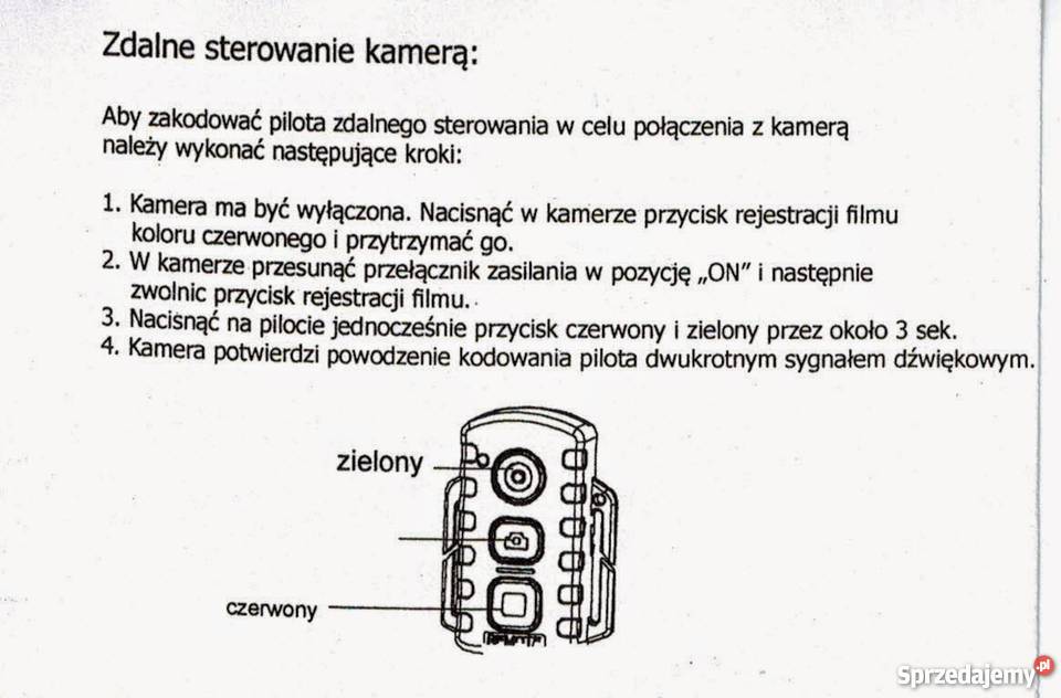 Pilot zdalnego sterowania AEE MagiCam SD23SD21 Kamery