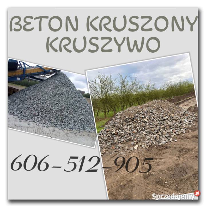Przekrusz betonowy Gruz Kruszony gruz drobny z Radom