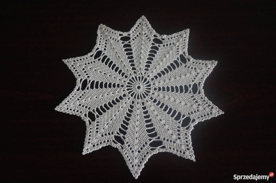 serweta serwetka obrus bieżnik szydełkowy Libiszów-Kolonia