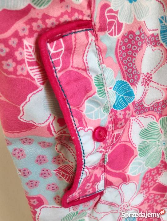 Piękna letnia tunika M 38 L 40 kwiaty wzór