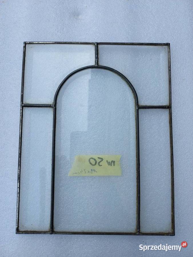 50 Witraż frontu starego zegara szafki szkło sprzedam