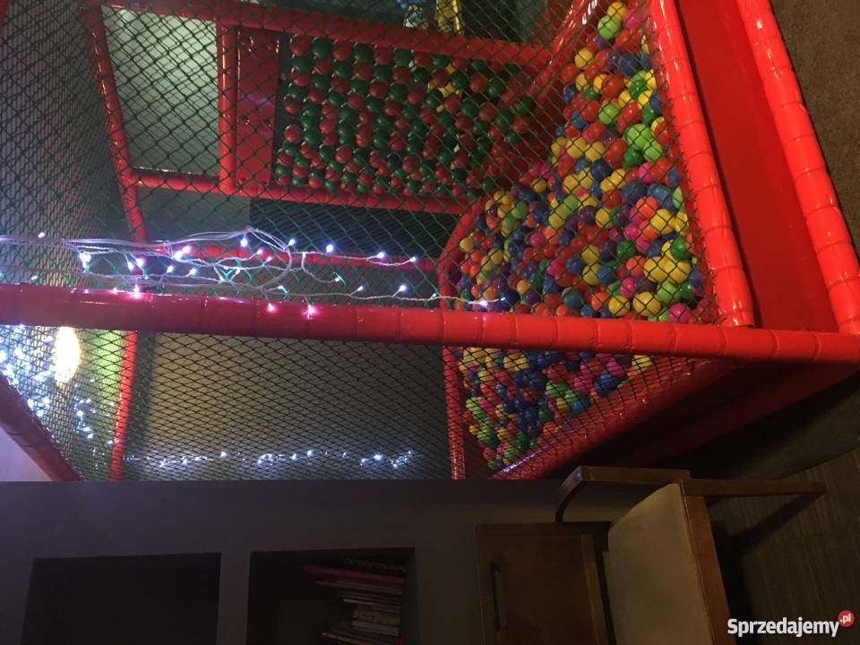 Suchy basen z kulkami piłkami z siatką ochronną Tkanina  Pomlewo