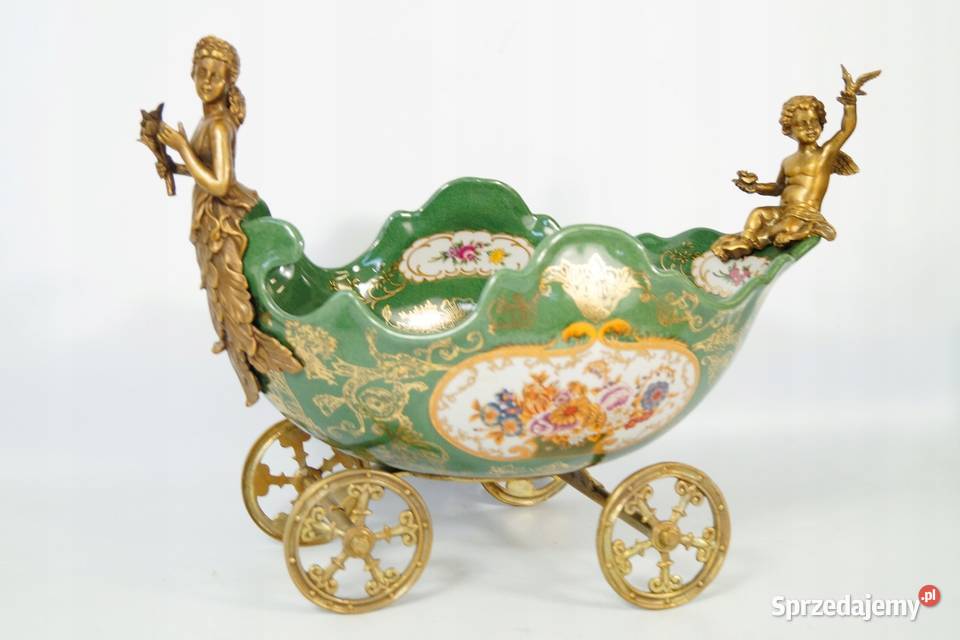 Porcelanowa Patera NA KOŁACH Dorożka Wóz dorożka Gizałki