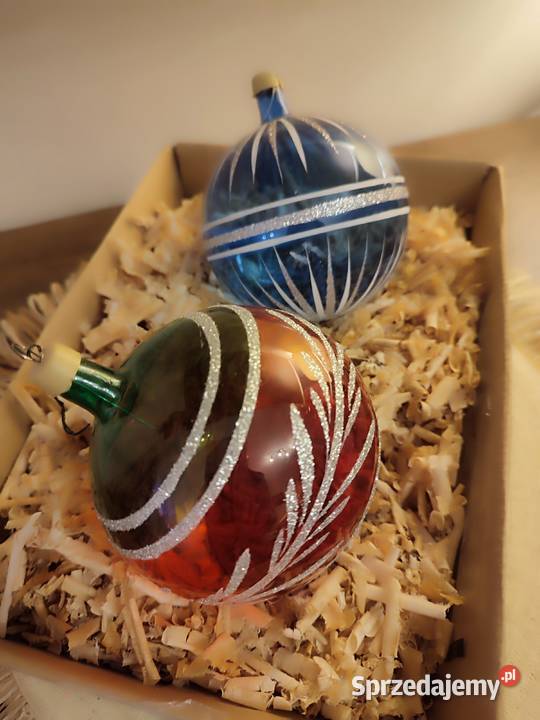 Szklane bombki choinkowe ozdoby świąteczne Boże Narodzenie Częstochowa sprzedam