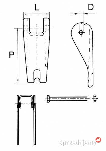 Zabezpieczenie haków ładunkowych kute pasuje do Kamionna