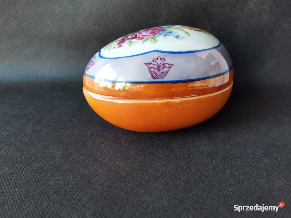 Stara przedwojenna porcelana bomboniera pojemnik Porcelana i szkło Katowice