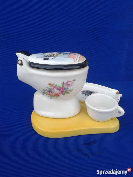 Ceramiczna popielniczka w kształcie toalety Skierbieszów