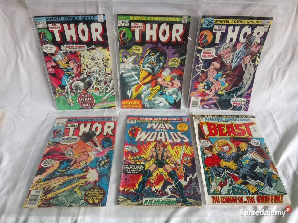 Komiksy Marvel stany brązowa era USA mazowieckie Warszawa sprzedam
