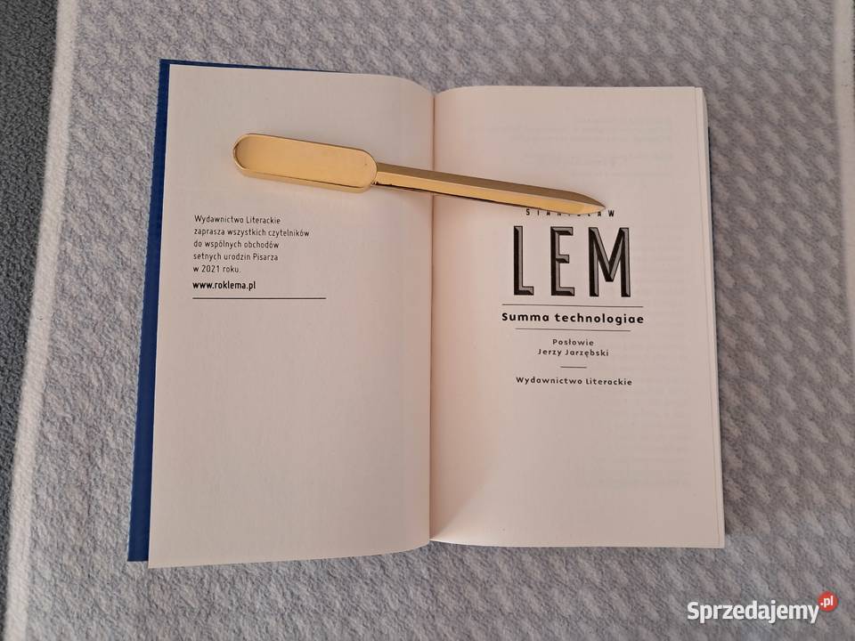 Książka Summa technologiae S Lem do sprzedania