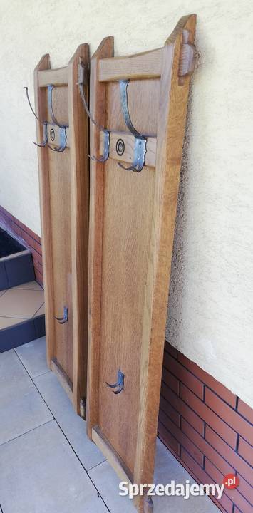 Wieszak dębowy drewniany stylowy wiszący na Garwolin