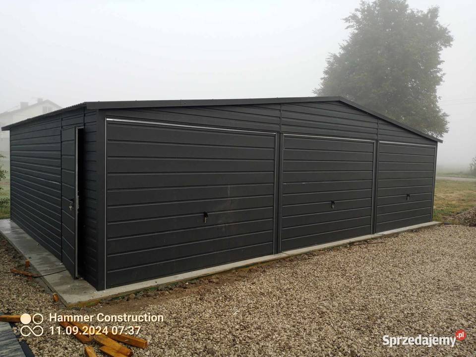 Garaż blaszany 9x5 Wzmocniony profilami Sprzedaż Wejherowo sprzedam