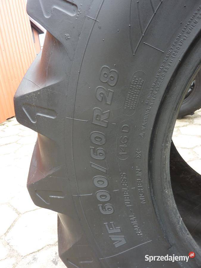 Opona używana rolnicza 60060R28 MICHELIN XEOBIB Opony rolnicze Zaścianki