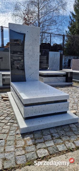 Nagrobek urnowy super white impala dark 2237 Świdnica