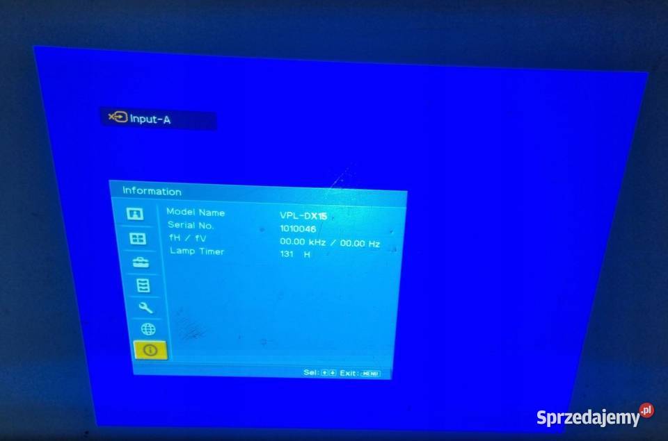 Projektor Sony VPLDX15 Sprawny z prawie nowa mazowieckie Warszawa