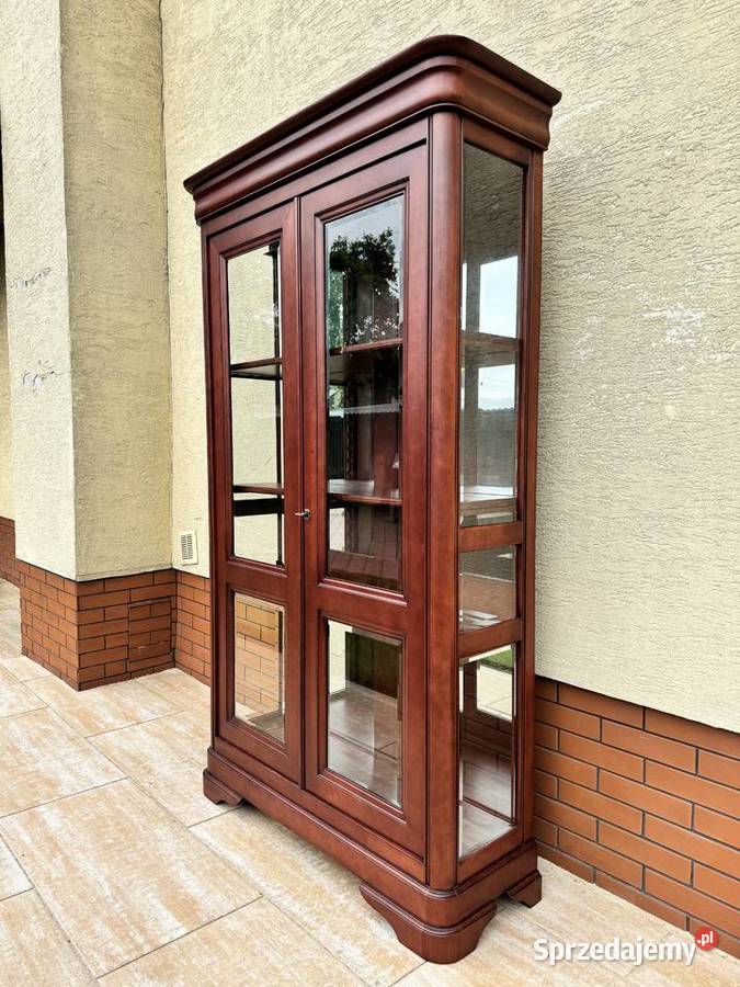 Witryna drewniana szafa przeszklona biblioteka Kredensy i witryny Sulbiny sprzedam