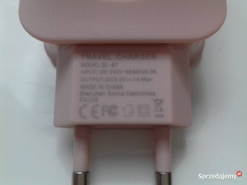 Ładowarka 3xUSB 230V różowa NOWA 5V 1A 5Wat Bydgoszcz
