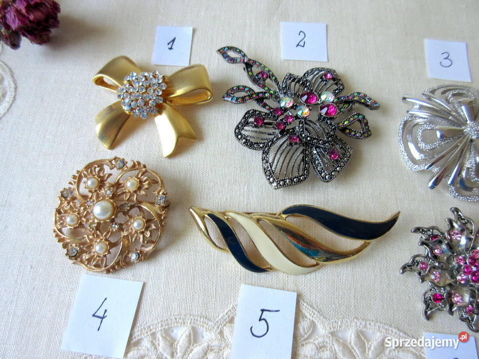 Stara biżuteria broszki lata 80 Broszki podkarpackie Straszydle sprzedam
