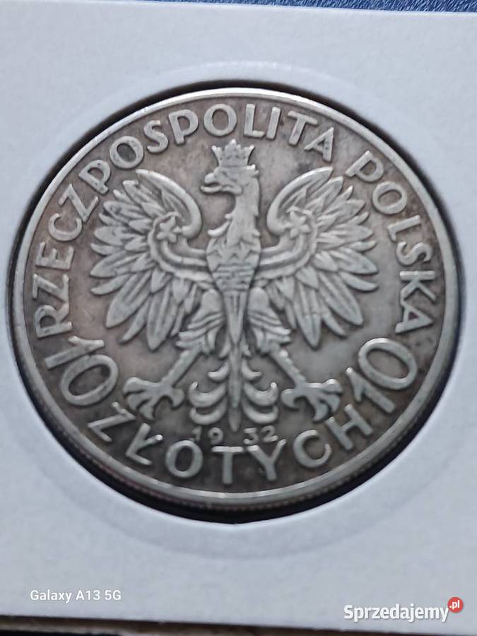 10 Głowa kobiety 1932 r 1 bez znaku mennicy wielkopolskie Konin
