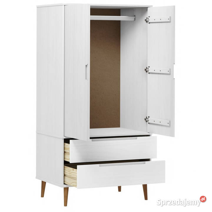Szafa MOLDE biała 90x55x175 lita sosna WM350523 sprzedam