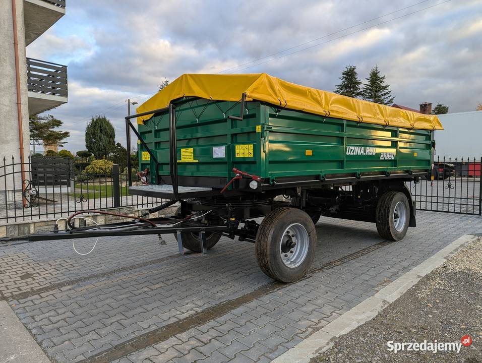 Przyczepa 7t Wywrotka na 1 siłownik Nowa Podłoga Maszyny rolnicze Kalinowice