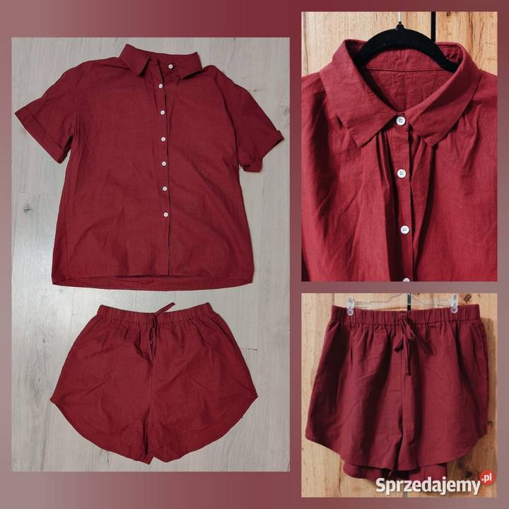 Zestaw koszula szorty na co dzień piżama Inny materiał sprzedam